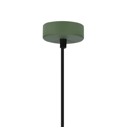 Hängeleuchte an Schnur FARO 1xE27/40W/230V grün/Buche