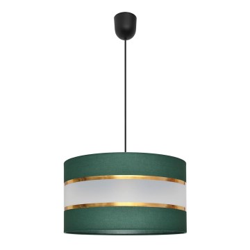 Hängeleuchte an Schnur HELEN 1xE27/15W/230V d 35 cm grün/golden