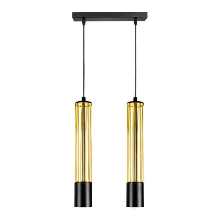 Hängeleuchte an Schnur PRESCOT 2xGU10/40W/230V golden