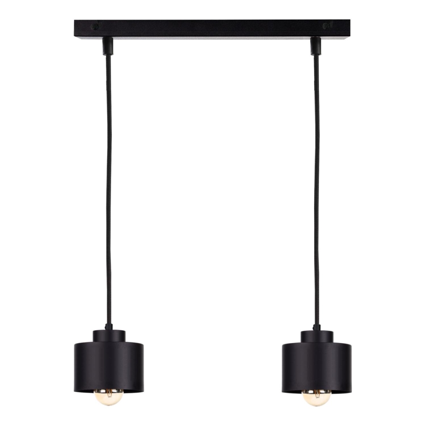 Hängeleuchte an Schnur SIMPLY BLACK 2xE27/60W/230V