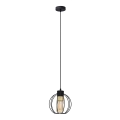 Hängeleuchte an Schnur STARLIGHT 1xE27/15W/230V schwarz/golden