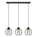 Hängeleuchte an Schnur STARLIGHT 3xE27/15W/230V schwarz/golden