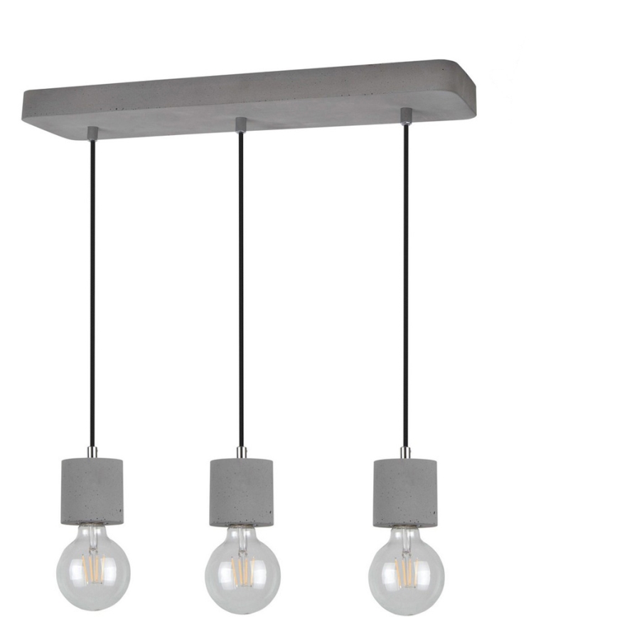Hängeleuchte an Schnur STRONG 3xE27/60W/230V – FSC-zertifiziert