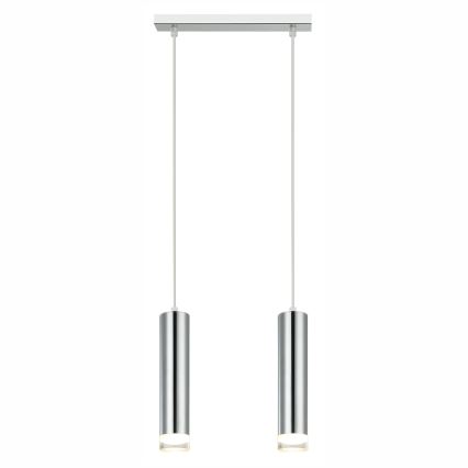 Hängeleuchte ARMIN 2xGU10/10W/230V glänzendes Chrom