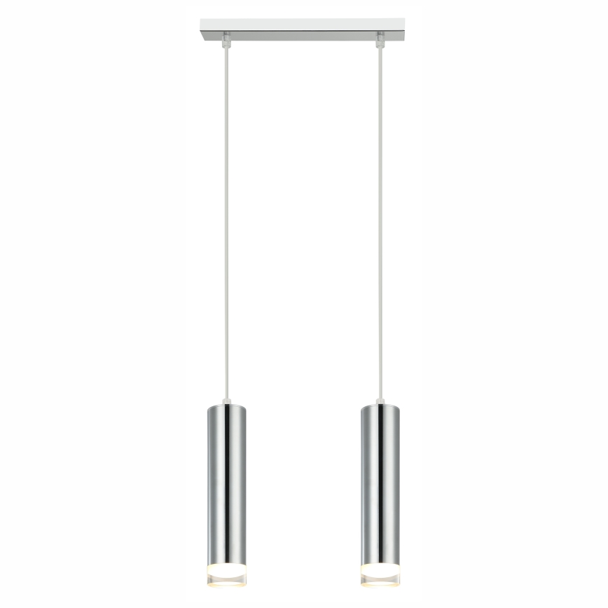 Hängeleuchte ARMIN 2xGU10/10W/230V glänzendes Chrom