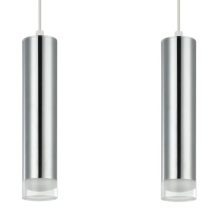 Hängeleuchte ARMIN 2xGU10/10W/230V glänzendes Chrom
