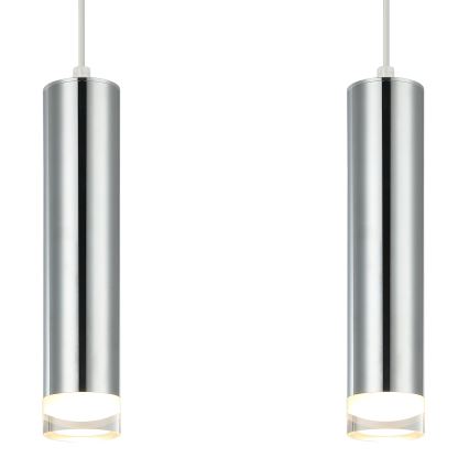 Hängeleuchte ARMIN 2xGU10/10W/230V glänzendes Chrom