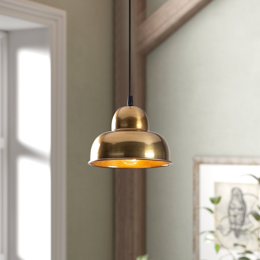 Hängeleuchte BERCESTE 1xE27/40W/230V golden