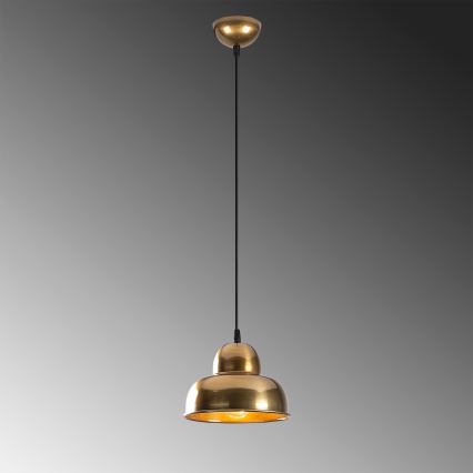 Hängeleuchte BERCESTE 1xE27/40W/230V golden