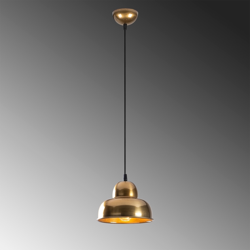 Hängeleuchte BERCESTE 1xE27/40W/230V golden