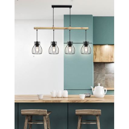 Hängeleuchte BERNITA 4xE27/60W/230V