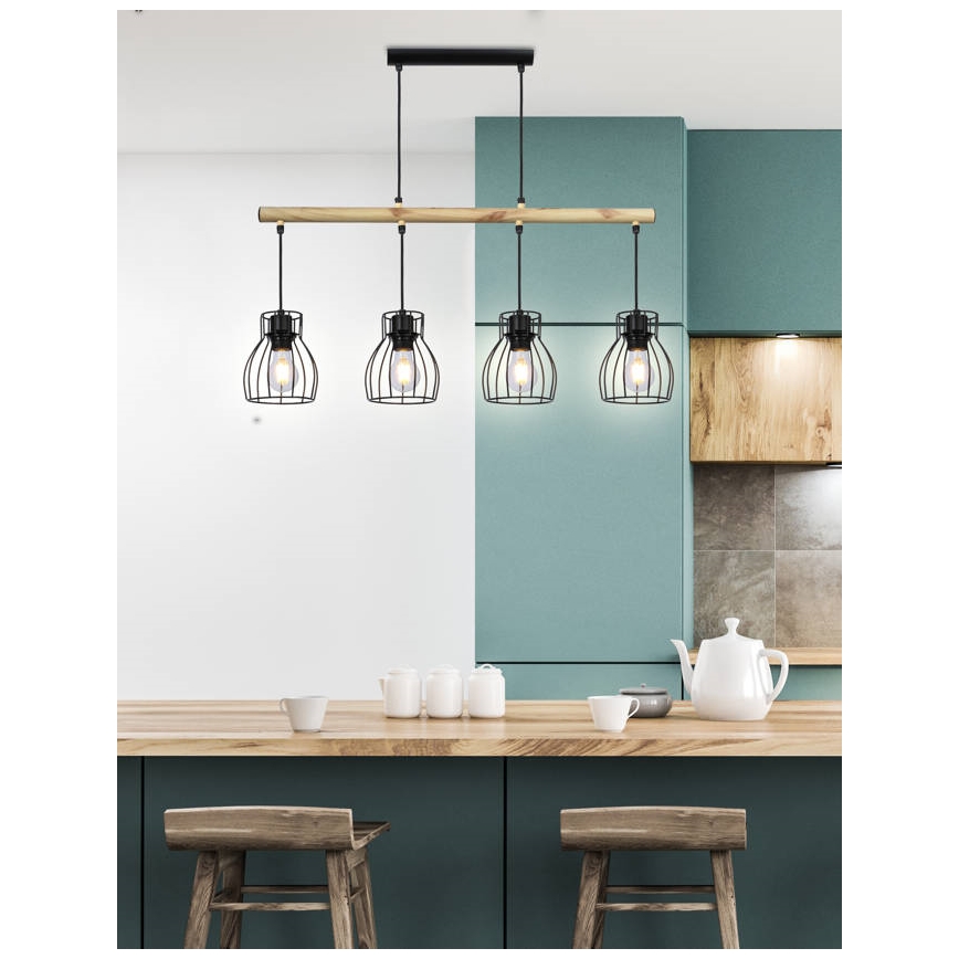 Hängeleuchte BERNITA 4xE27/60W/230V