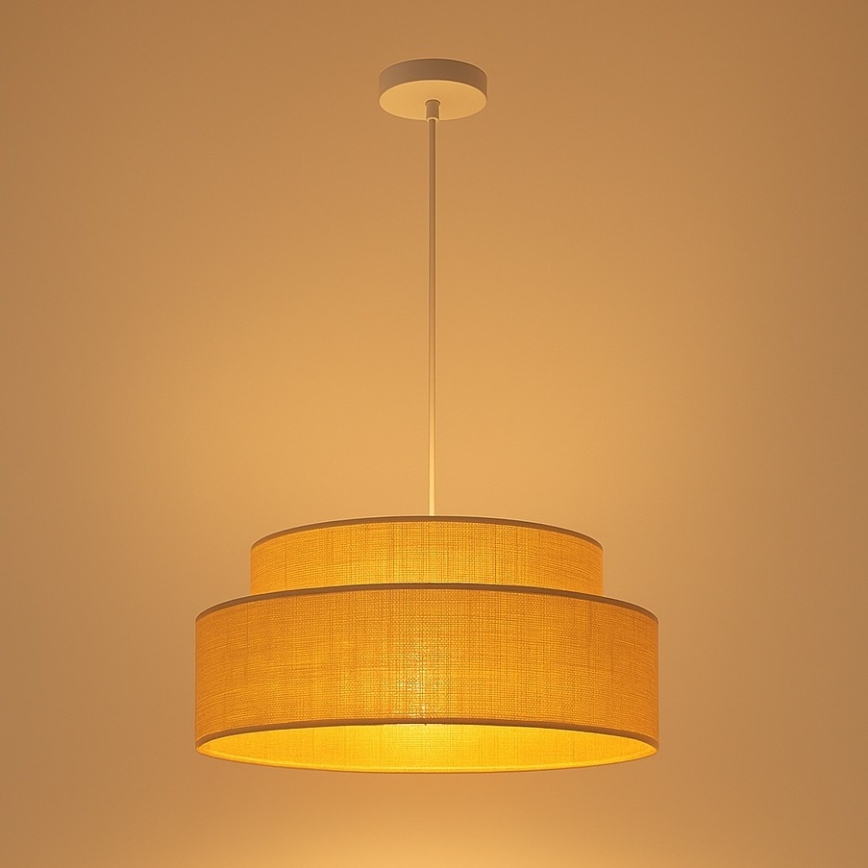 Hängeleuchte BOHO 1xE27/60W/230V beige