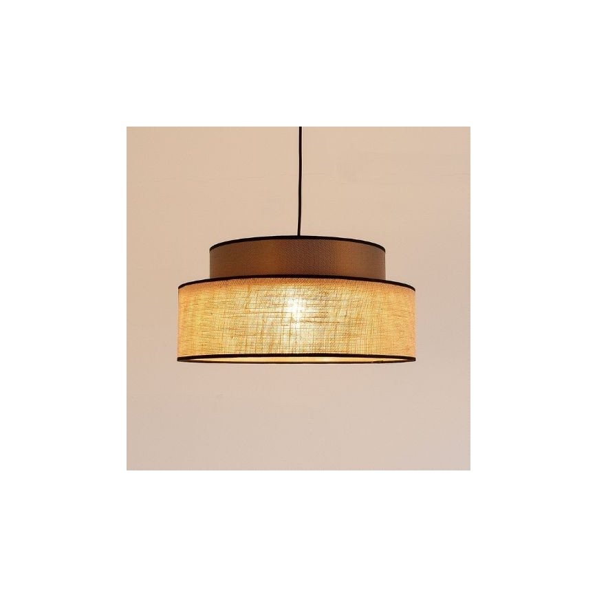 Hängeleuchte BOHO 1xE27/60W/230V braun/beige