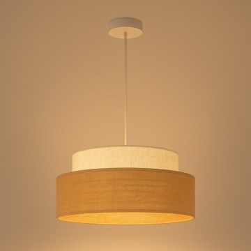 Hängeleuchte BOHO 1xE27/60W/230V cremefarben/beige