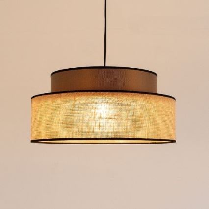 Hängeleuchte BOHO 1xE27/60W/230V d 40 cm braun/beige