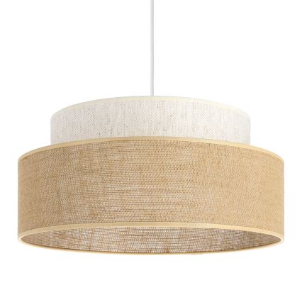 Hängeleuchte BOHO 1xE27/60W/230V d 40 cm cremefarben/beige