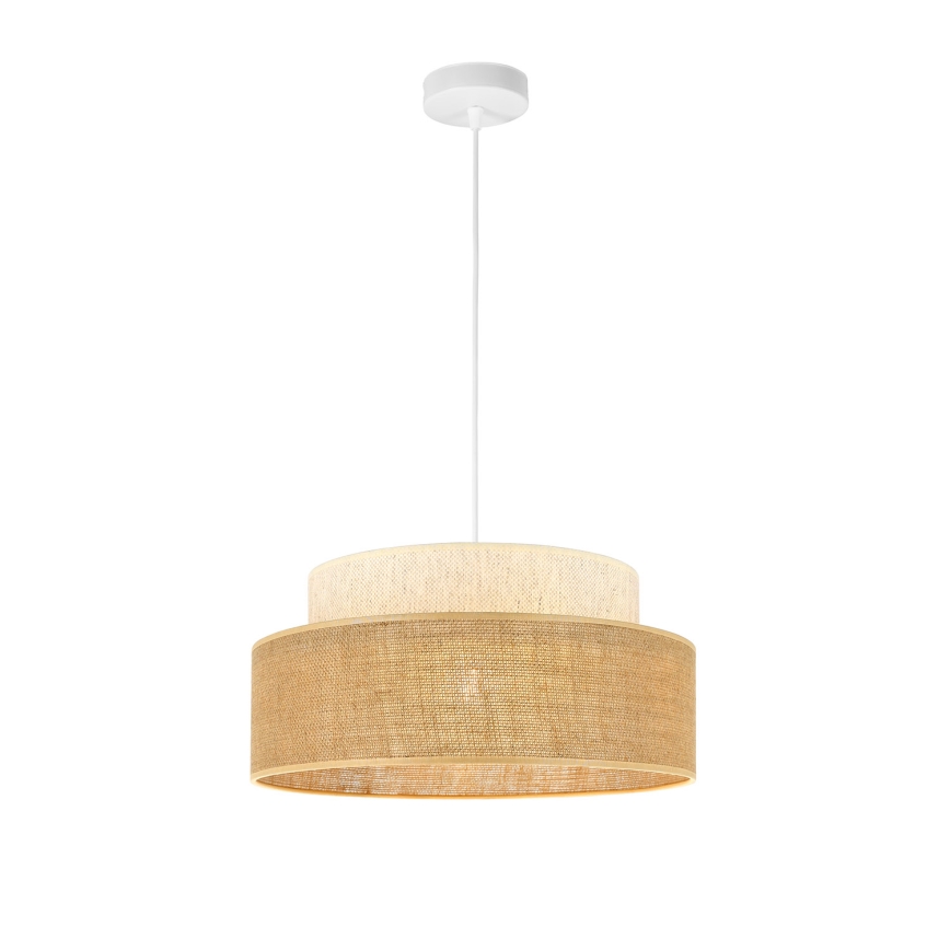 Hängeleuchte BOHO 1xE27/60W/230V d 40 cm cremefarben/beige