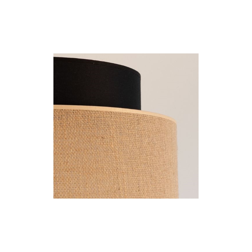 Hängeleuchte BOHO 1xE27/60W/230V d 40 cm schwarz/beige