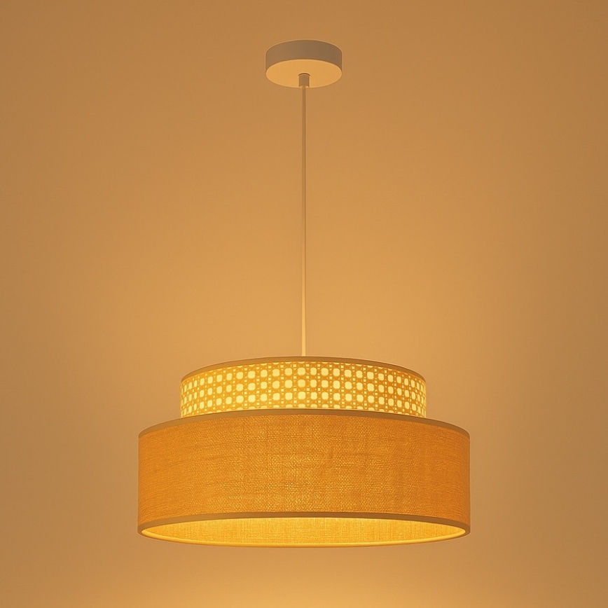Hängeleuchte BOHO 1xE27/60W/230V Rattan