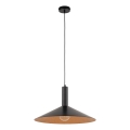 Hängeleuchte CAPRI 1xE27/15W/230V d 50 cm schwarz/kupfern