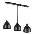 Hängeleuchte COMO 3xE27/60W/230V schwarz