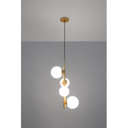 Hängeleuchte CORDEL 4xG9/20W/230V gold