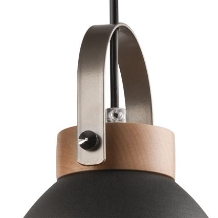 Hängeleuchte DANIELLE 3xE27/60W/230V Buche