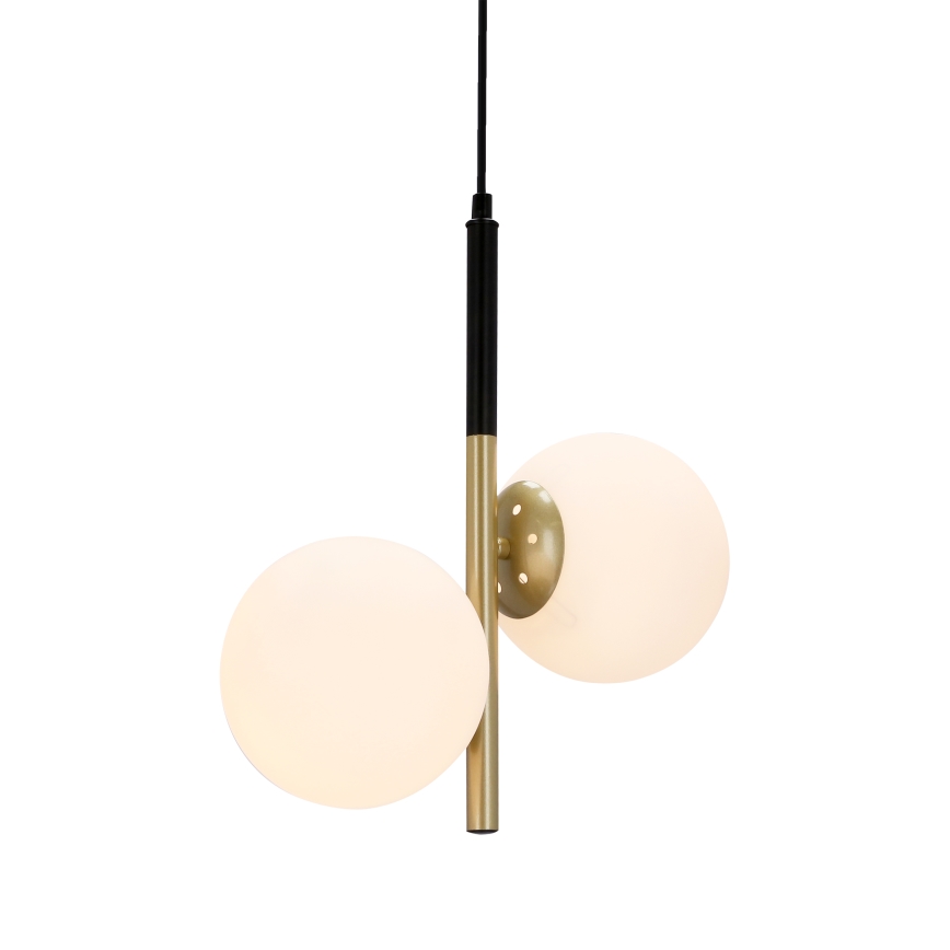 Hängeleuchte DUO 2xE14/40W/230V gold/schwarz