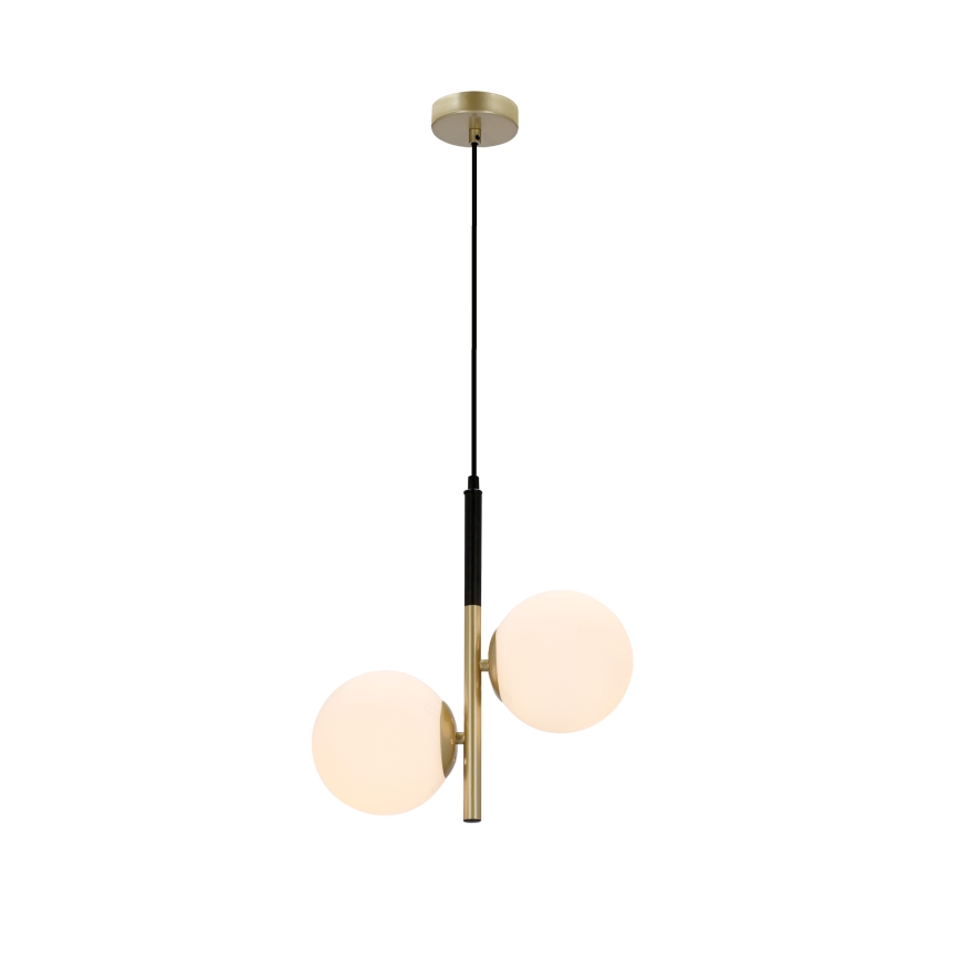 Hängeleuchte DUO 2xE14/40W/230V gold/schwarz