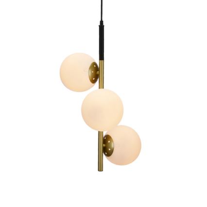 Hängeleuchte DUO 3xE14/40W/230V gold/schwarz