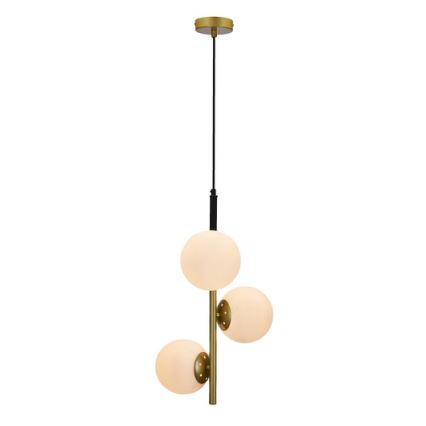 Hängeleuchte DUO 3xE14/40W/230V gold/schwarz