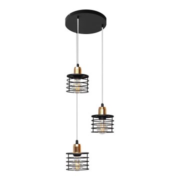 Hängeleuchte EDISON 3xE27/15W/230V