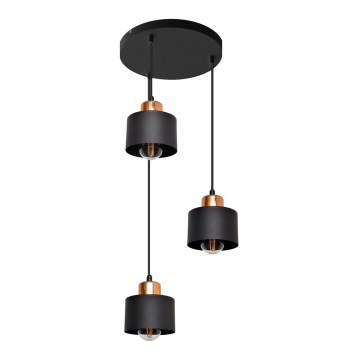 Hängeleuchte EDISON 3xE27/15W/230V