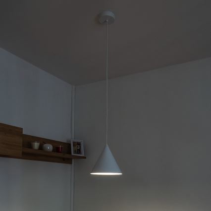 Hängeleuchte ETNA an Kabel, 1x E27/15W/230V, Ø 18,5 cm, weiß
