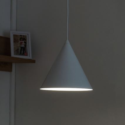 Hängeleuchte ETNA an Kabel, 1x E27/15W/230V, Ø 18,5 cm, weiß