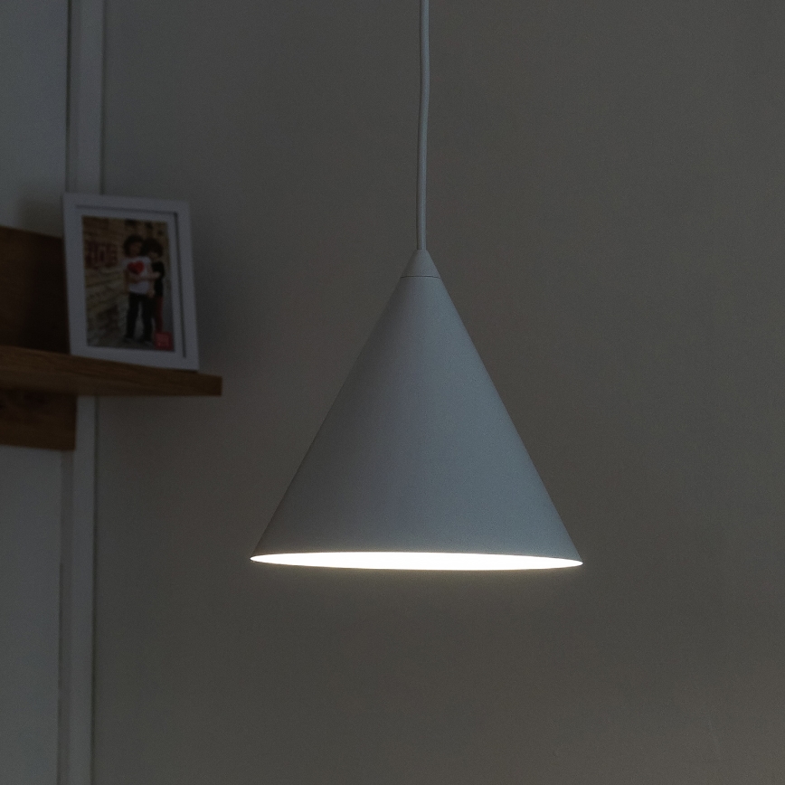 Hängeleuchte ETNA an Kabel, 1x E27/15W/230V, Ø 18,5 cm, weiß