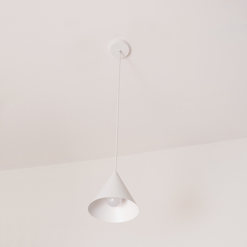 Hängeleuchte ETNA an Kabel, 1x E27/15W/230V, Ø 18,5 cm, weiß