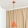Hängeleuchte ETNA an Kabel 1xE27/15W/230V Ø 25 cm orange