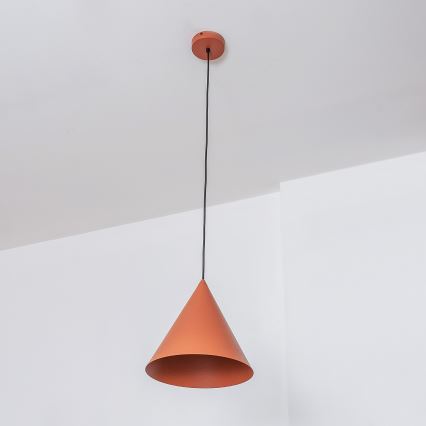 Hängeleuchte ETNA an Kabel 1xE27/15W/230V Ø 25 cm orange