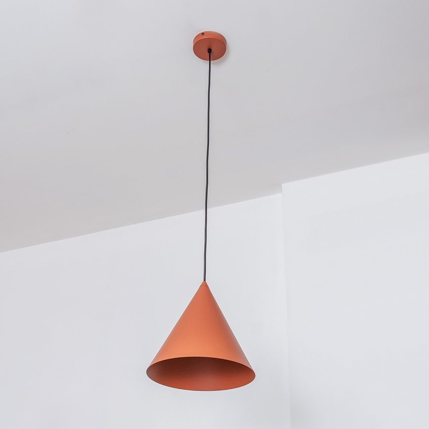 Hängeleuchte ETNA an Kabel 1xE27/15W/230V Ø 25 cm orange