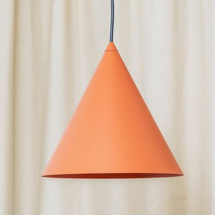 Hängeleuchte ETNA an Kabel 1xE27/15W/230V Ø 25 cm orange