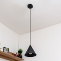 Hängeleuchte ETNA mit Kabelaufhängung, 1x E27/15W/230V, Ø 18,5 cm, schwarz