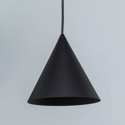 Hängeleuchte ETNA mit Kabelaufhängung, 1x E27/15W/230V, Ø 18,5 cm, schwarz
