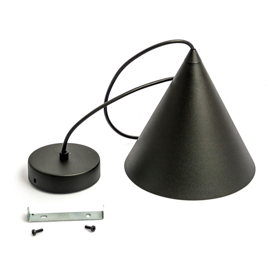 Hängeleuchte ETNA mit Kabelaufhängung, 1x E27/15W/230V, Ø 18,5 cm, schwarz