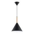 Hängeleuchte FUKS 1xE27/15W/230V schwarz/beige