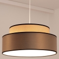 Hängeleuchte GRACE 1xE27/60W/230V d 40 cm beige/braun