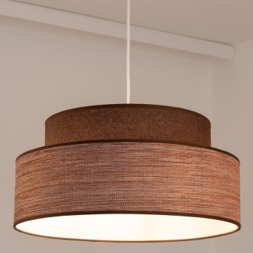 Hängeleuchte GRACE 1xE27/60W/230V d 40 cm braun/beige
