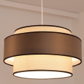 Hängeleuchte GRACE 1xE27/60W/230V d 40 cm cremefarben/braun