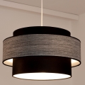 Hängeleuchte GRACE 1xE27/60W/230V d 40 cm schwarz/grau